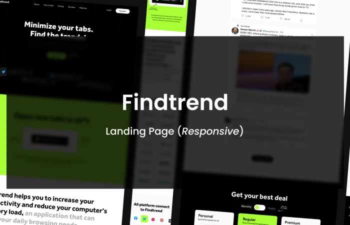 Findtrend Webflow (Free Code)  - Free Figma Template
