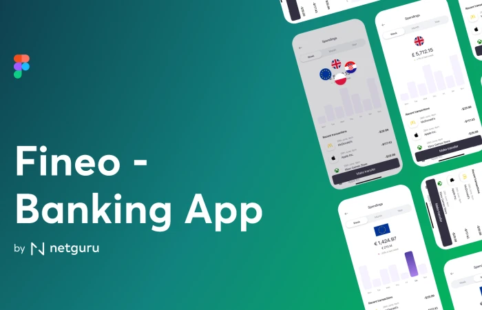 Fineo - Banking App  - Free Figma Template