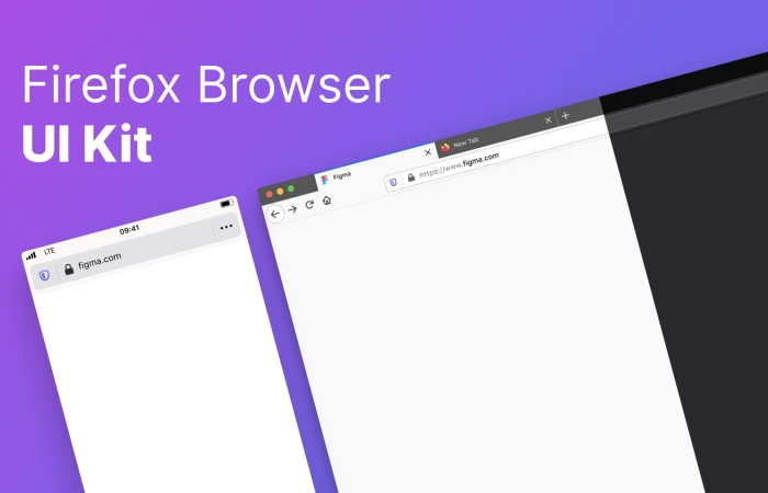 Firefox Browser UI Kit  - Free Figma Template