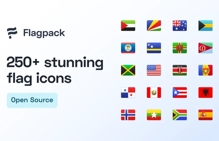 Flagpack  Stunning flag icons for your digital product  - Free Figma Template