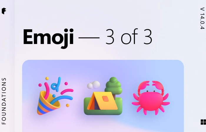 Fluent emoji  3  - Free Figma Template