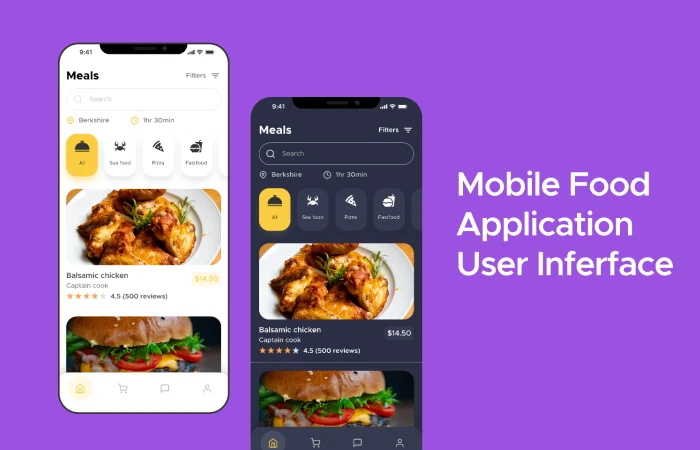 Food app UI  - Free Figma Template
