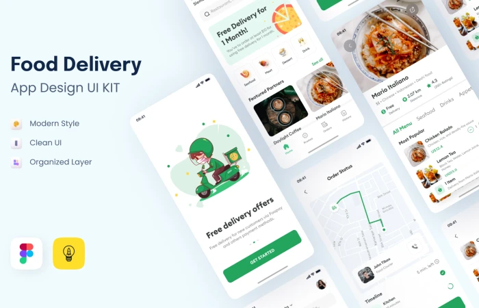 Food Delivery - Only $5  - Free Figma Template
