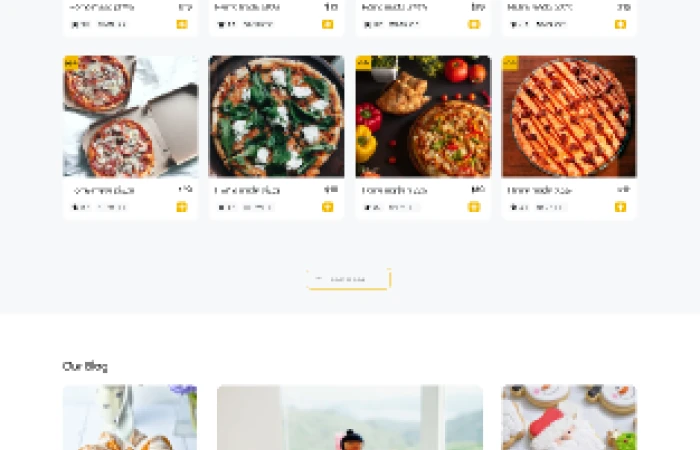 Food Ordering Website Design  - Free Figma Template