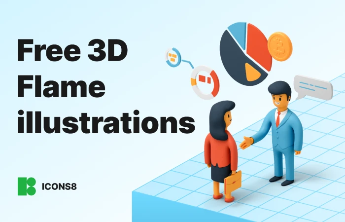 Free 3D Flame illustrations by Icons8  - Free Figma Template