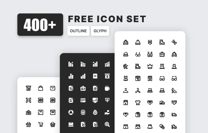 Free 400+ Icon Set  - Free Figma Template