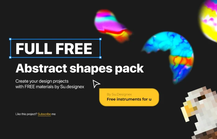 Free abstract shapes pack  - Free Figma Template