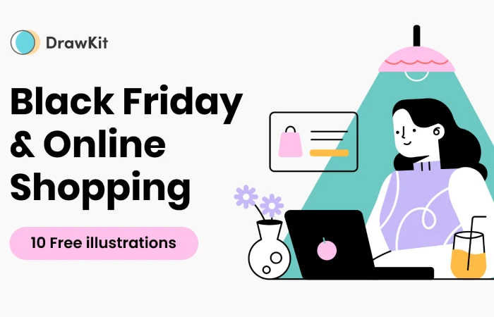 Free Black Friday & Online Shopping Illustrations - DrawKit  - Free Figma Template