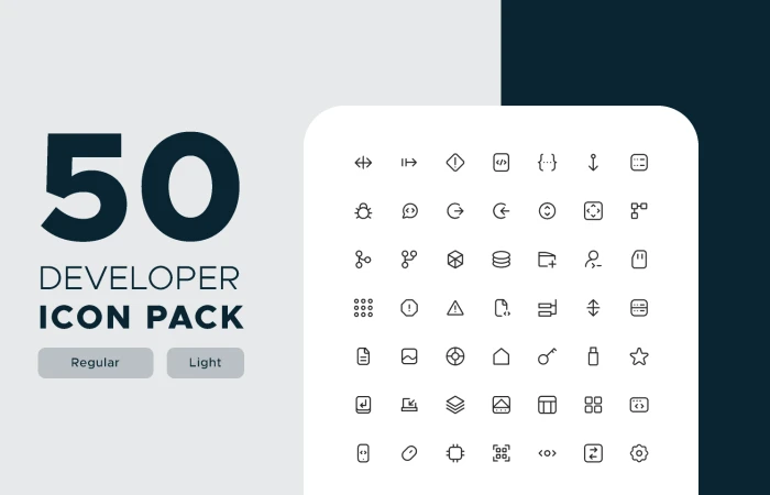 Free Developer Life Icon Pack  - Free Figma Template
