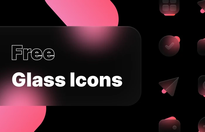 Free Glass Icons  - Free Figma Template