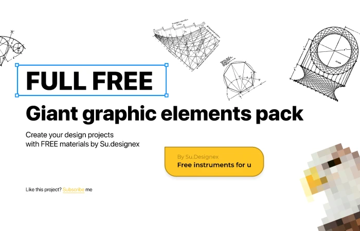 FREE Graphic elements big pack  - Free Figma Template
