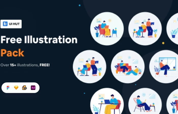 Free Illustration Pack  - Free Figma Template