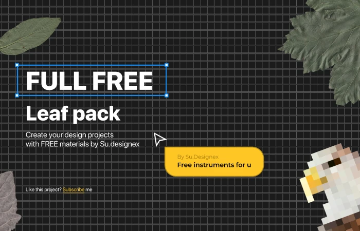 Free leaf design pack  - Free Figma Template