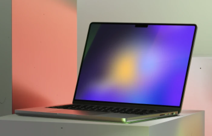 Free MacBook Pro 14 Mockup 02  - Free Figma Template