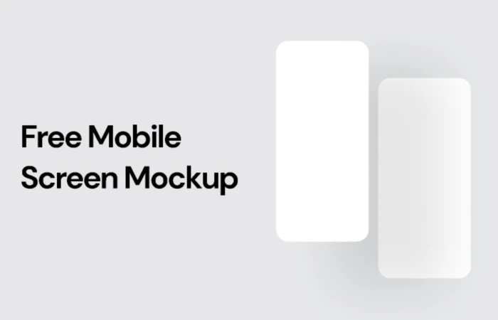 Free Mobile Screen Mockup  - Free Figma Template