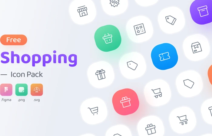 Free Shopping Icon Pack  - Free Figma Template