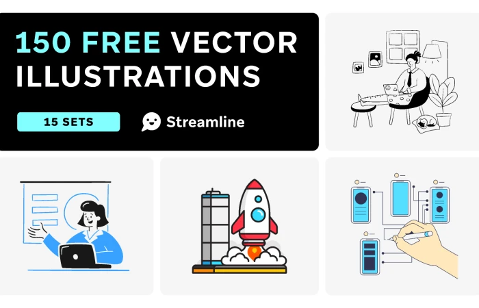 Free Vector Illustrations Bundle  - Free Figma Template