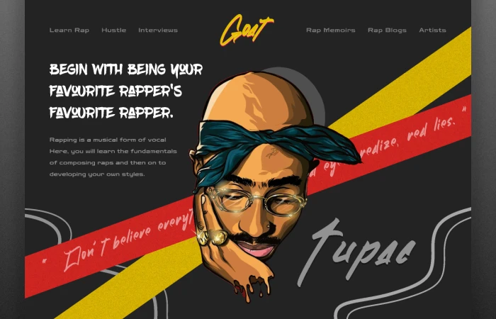 G.O.A.T.   - Free Figma Template