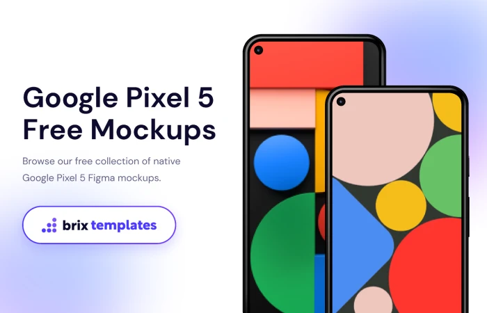 Google Pixel 5 Free Mockups | BRIX Templates  - Free Figma Template