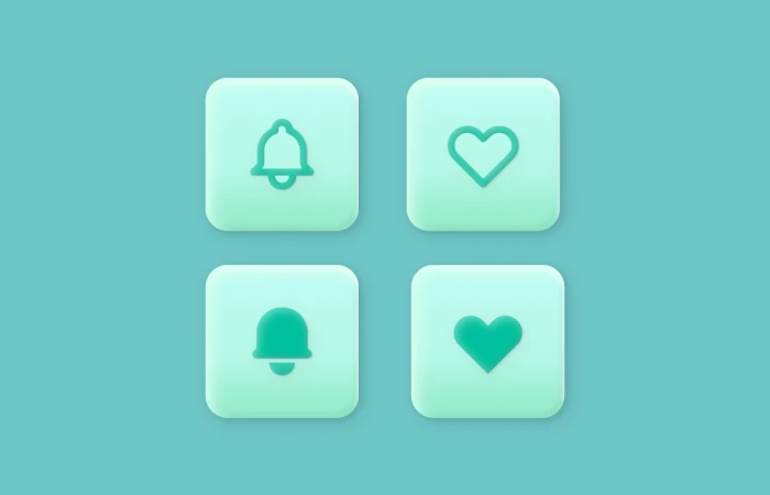 Gradient 3D Icon Style  - Free Figma Template