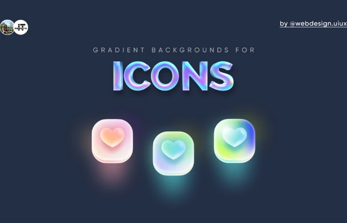 Gradient backgrounds for icons  - Free Figma Template
