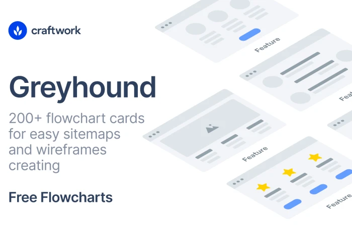 Greyhound Flowcharts 2  - Free Figma Template