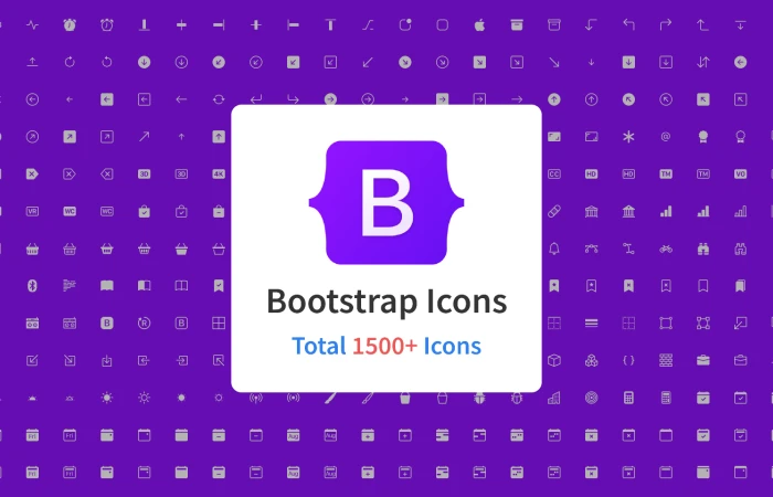 Icon Design System - Bootstrap Icons  - Free Figma Template