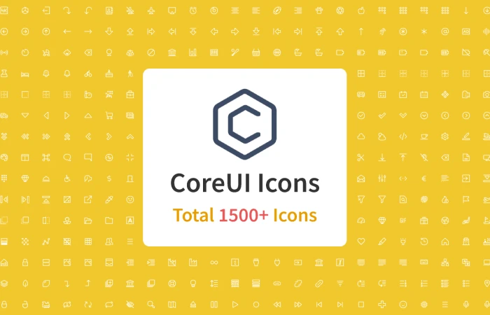 Icon Design System - CoreUI Icons  - Free Figma Template