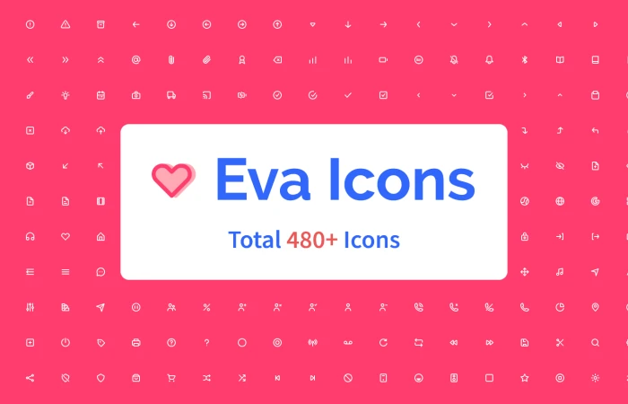 Icon Design System - Eva Icons  - Free Figma Template