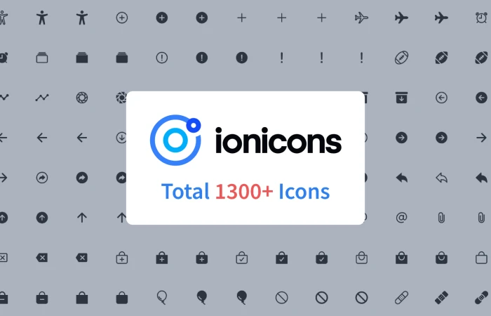 Icon Design System - Ionicons  - Free Figma Template