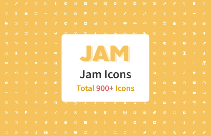 Icon Design System - Jam Icons  - Free Figma Template