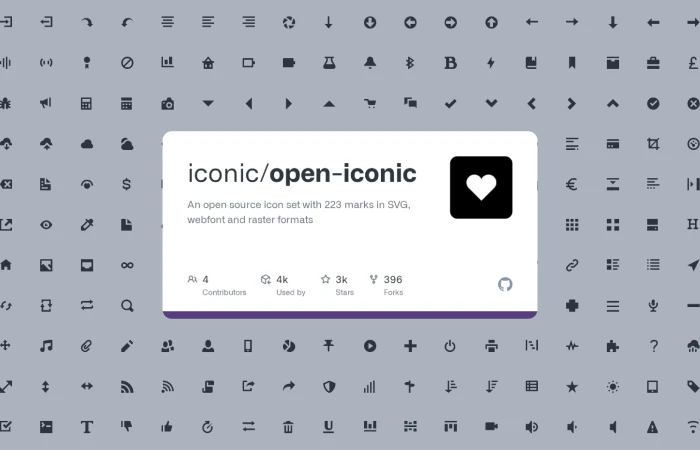 Icon Design System - Open Iconic  - Free Figma Template