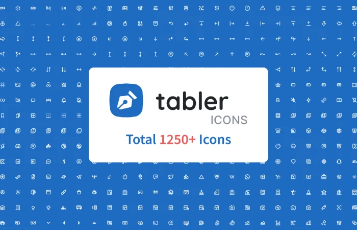 Icon Design System - Tabler Icons  - Free Figma Template
