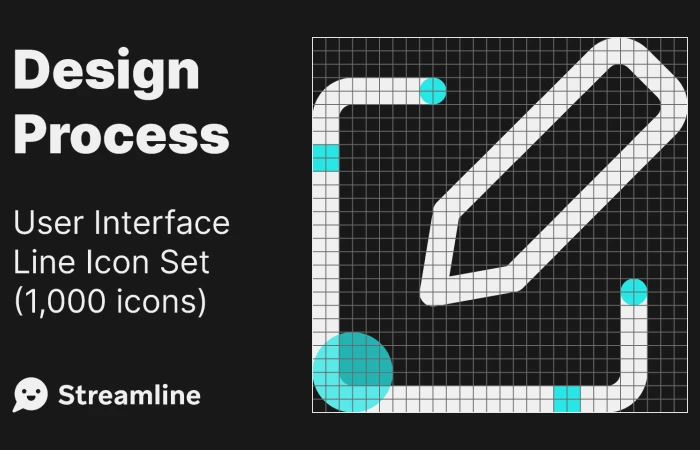 Icon Set Design Process: UI Line  - Free Figma Template