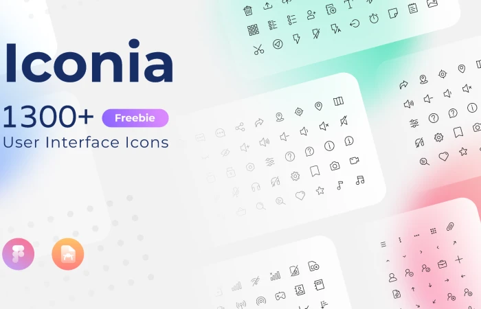 Iconia Freebie - User Interface Icon  - Free Figma Template