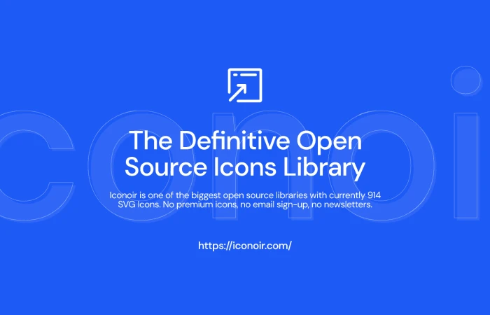 Iconoir -- The Definitive Open Source Icons Library  - Free Figma Template