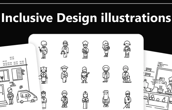 Inclusive Design illustrations  - Free Figma Template