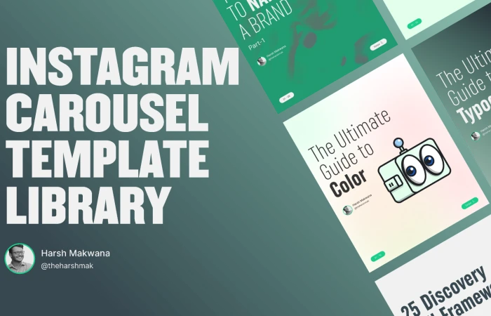 Instagram Carousel Template Library  - Free Figma Template