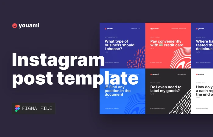 Instagram Post Template  - Free Figma Template