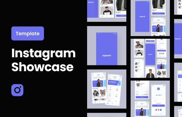 Instagram Showcase  - Free Figma Template