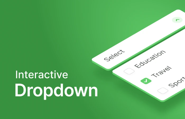 Interactive dropdown  - Free Figma Template
