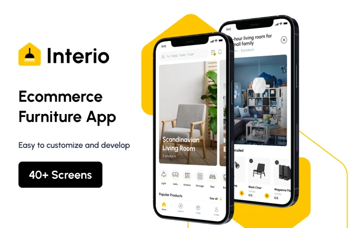 Interio - Ecommerce Furniture Preview  - Free Figma Template