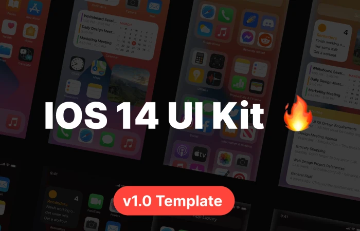 IOS 14 UI Kit   Template  - Free Figma Template