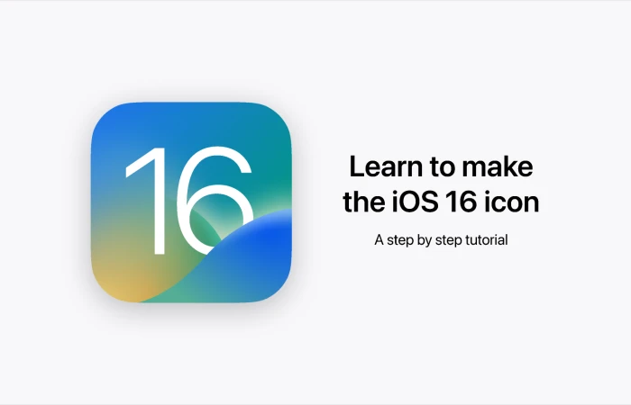 iOS 16 Icon  Tutorial  - Free Figma Template