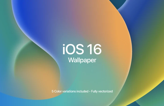 iOS 16 Wallpaper  - Free Figma Template