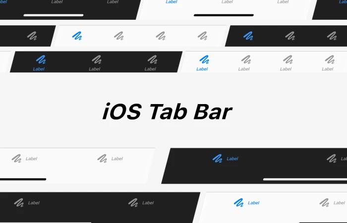 iOS Tab Bar  - Free Figma Template