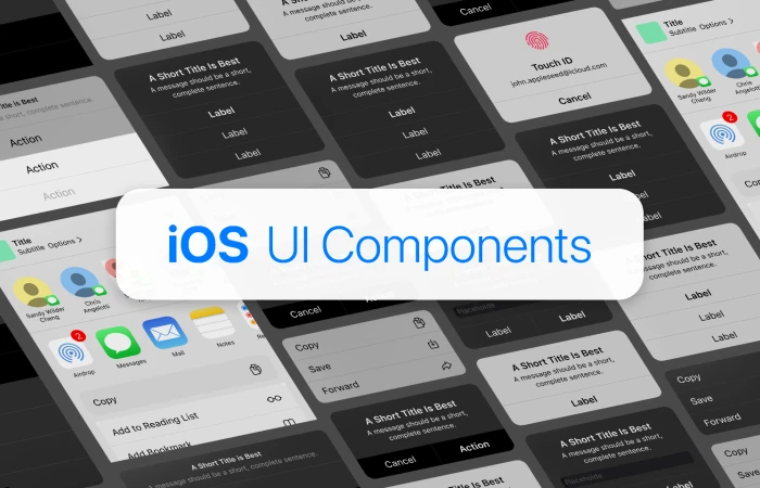 iOS UI Components - Views  - Free Figma Template