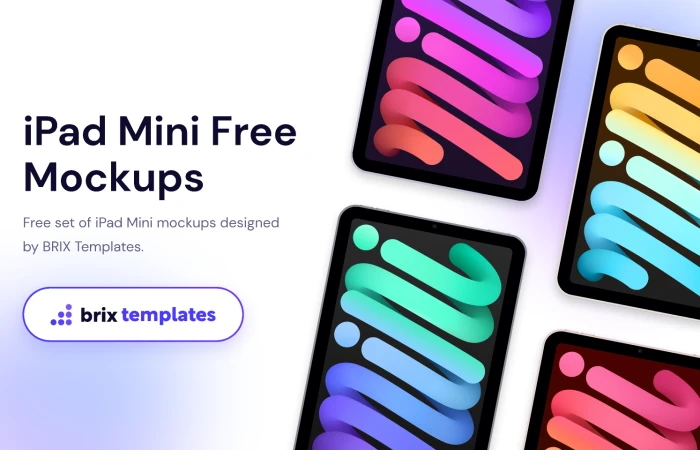 iPad Mini Free Figma Mockups | BRIX Templates  - Free Figma Template