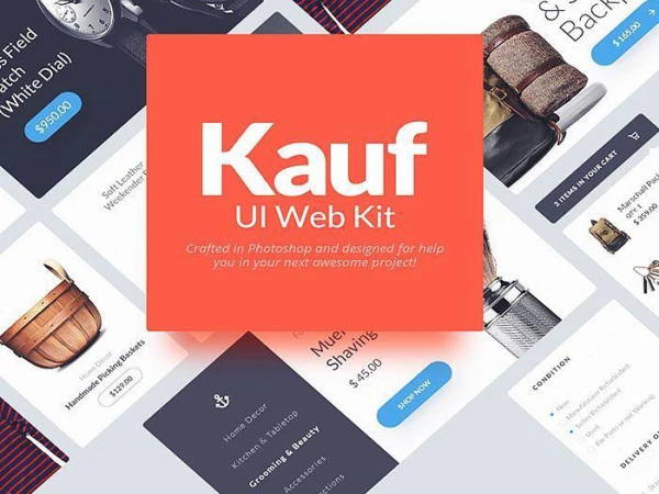 Kauf UI Web Kit  - Free Figma Template