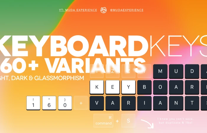 Keyboard Keys (with Variants)  - Free Figma Template